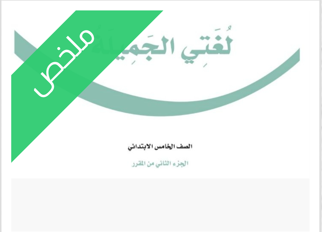 ملخص لغتي