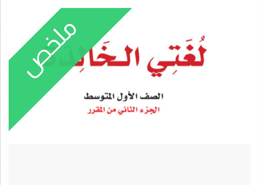 ملخص لغتي